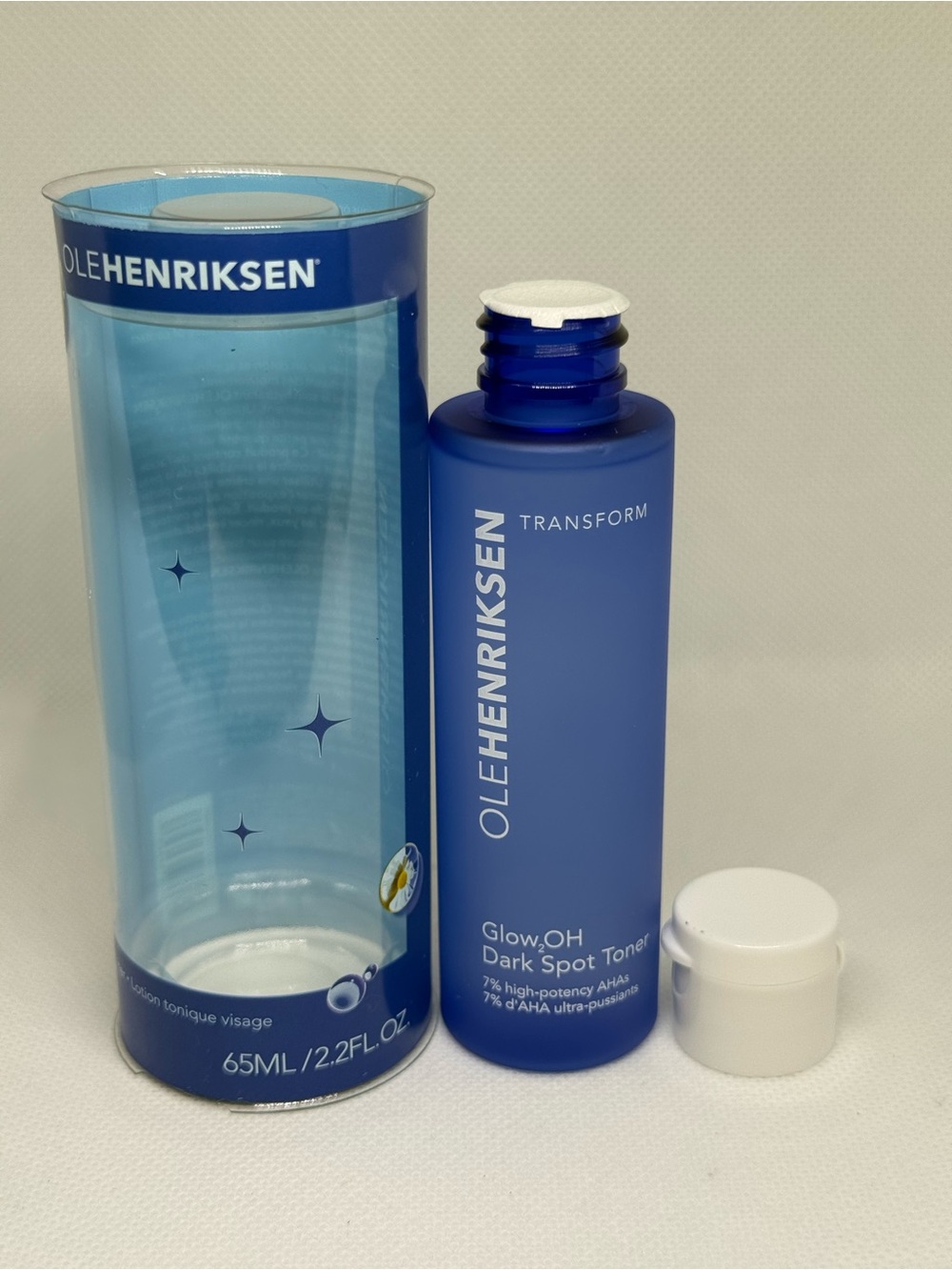 NEW SEALED Ole Henriksen Glow2OH Dark Spot AHA Toner Travel Size 2.2 oz